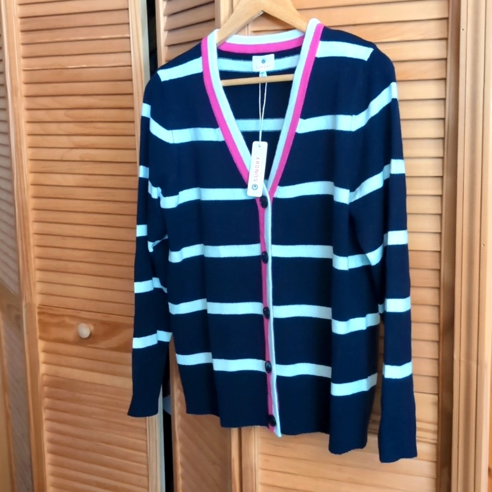 Sundry NWT striped cardigan size 2 (medium) originally $128
